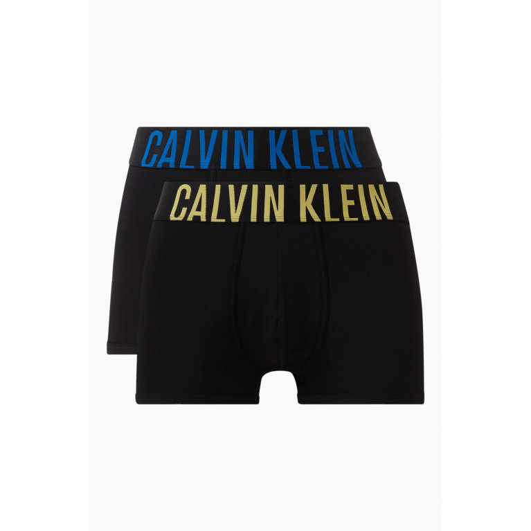 Calvin Klein - Logo Trunks in Cotton, Set of 2 Black