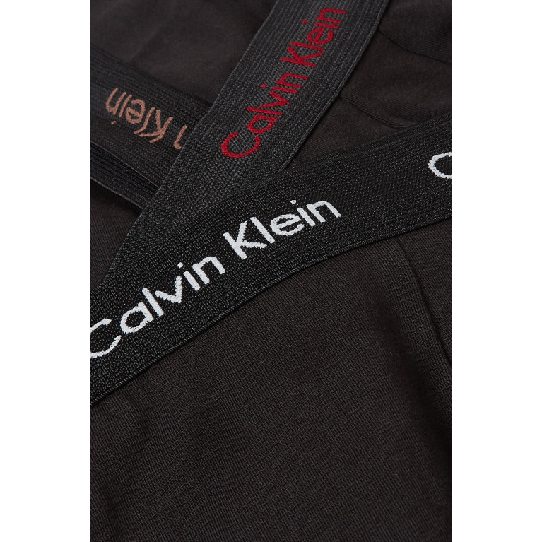 Calvin Klein - Trunks in Cotton, Set of Three Black