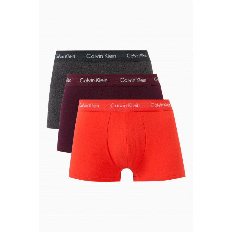 Calvin Klein - Trunks in Cotton, Set of 3 Multicolour