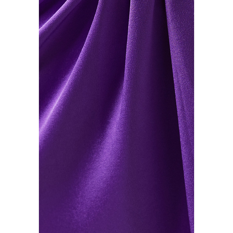 Alex Perry - Ridley Drape Maxi Skirt in Satin Crepe