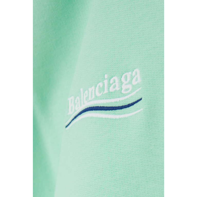 Balenciaga - Political Campaign Logo Large Hoodie in Cotton Fleece
