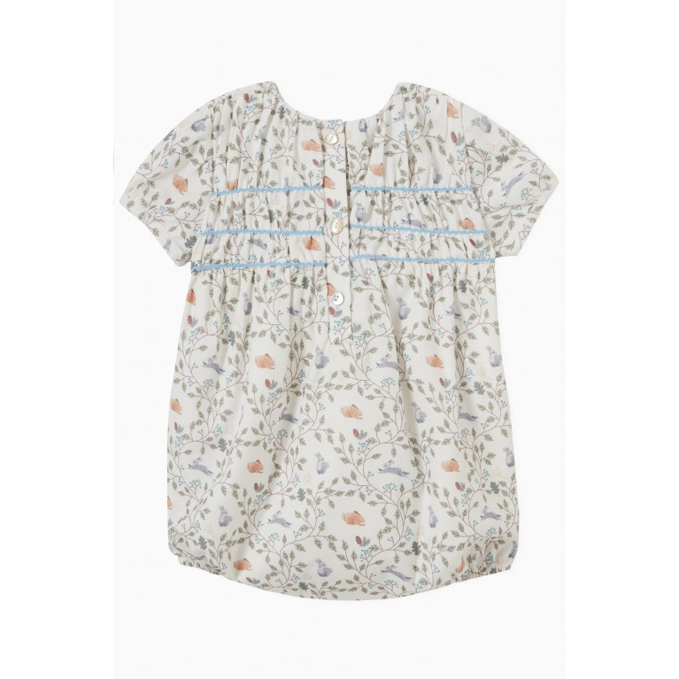 Pan con Chocolate - Yelena Floral-print Bodysuit in Cotton