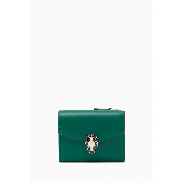 Bvlgari - Serpenti Tri-fold Forever Wallet in Leather