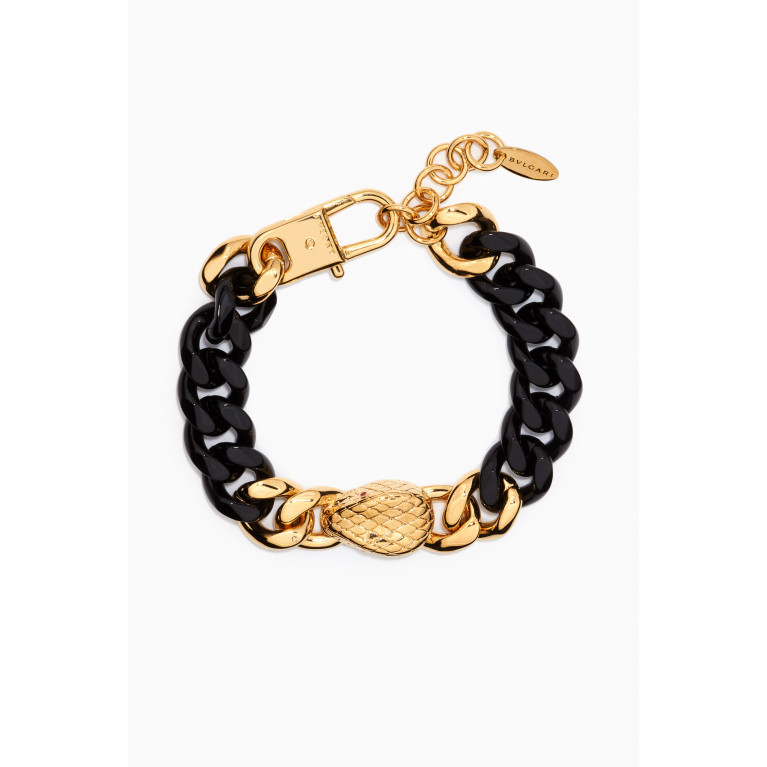 Bvlgari - Serpenti Forever Maxi Chain Bracelet in Gold-plated Brass & Enamel