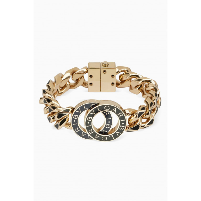 Bvlgari - BVLGARI BVLGARI Maxi Chain Bracelet in Light Gold-plated Brass