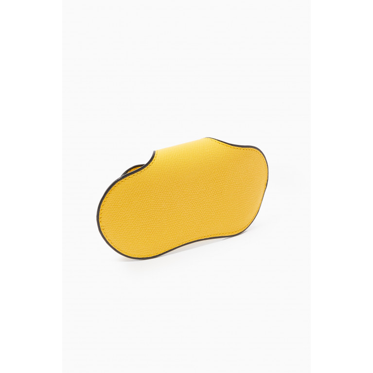 Valextra - Glasses Case in Calf Leather Yellow