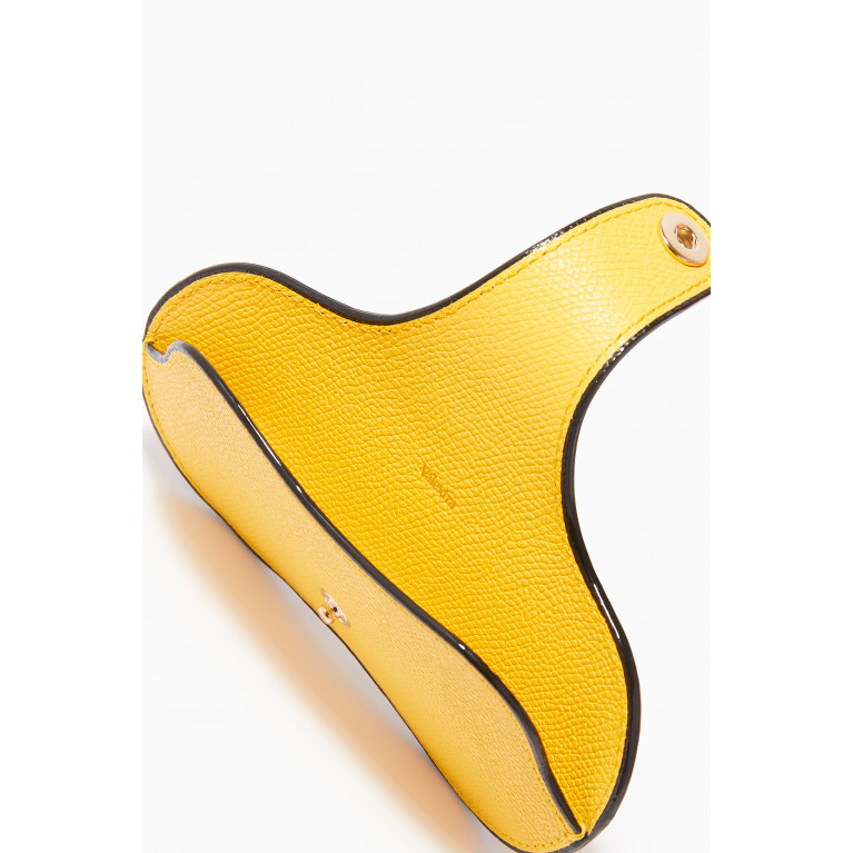 Valextra - Glasses Case in Calf Leather Yellow