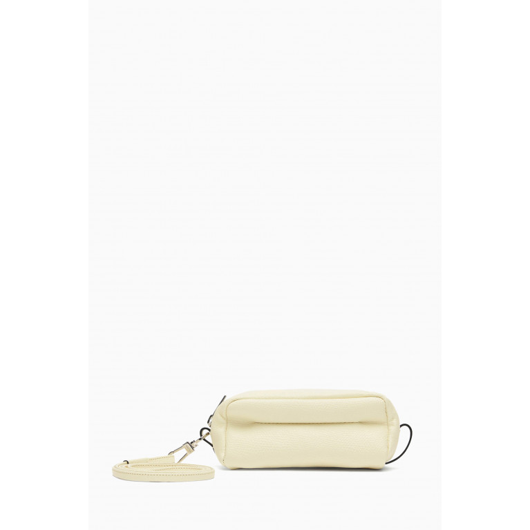 Valextra - Micro Beauty Case in Calf Leather White