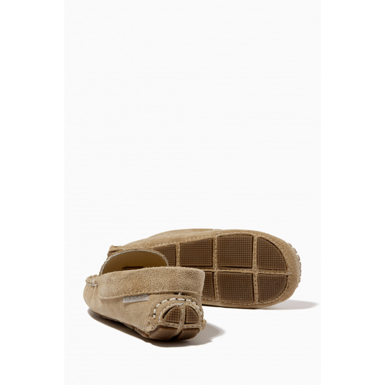 Babywalker - Tassel Loafers in Suede Leather Neutral