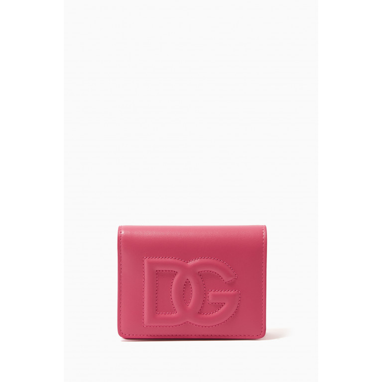 Dolce & Gabbana - DG Flap Wallet in Leather Pink