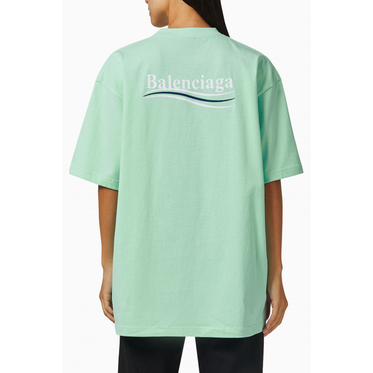 Balenciaga - Political Campaign Large Fit T-shirt in Vintage Jersey