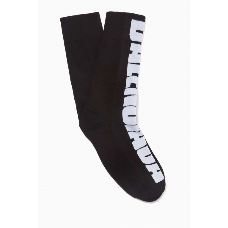 Balenciaga - Logo Socks in Cotton Knit
