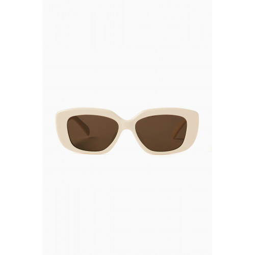 Celine - Triomphe Oval Sunglasses in Acetate