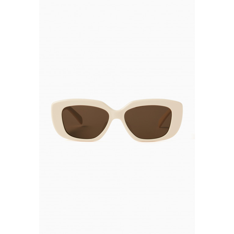 Celine - Triomphe Oval Sunglasses in Acetate