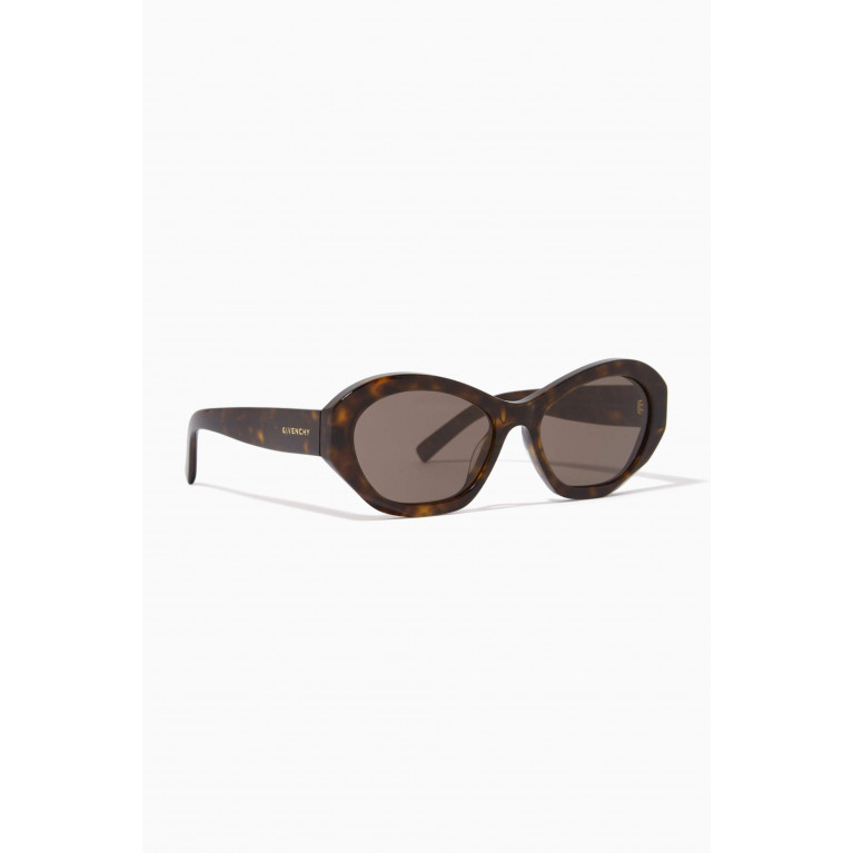 Givenchy - Round Sunglasses in Acetate Brown