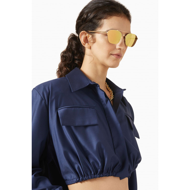 Givenchy - Aviator Sunglasses in Metal