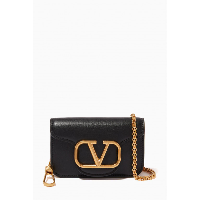 Valentino - Valentino Garavani Micro Loco Shoulder Bag in Nappa Black