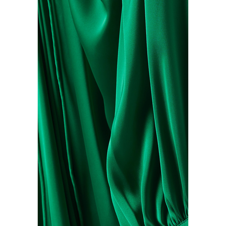 Maison Rabih Kayrouz - Oversized Maxi Dress in Charmeuse Green