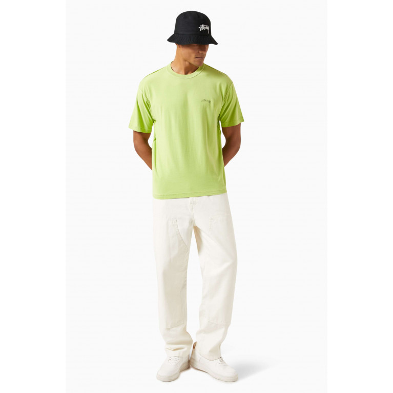 Stussy - Pigment Dyed T-shirt in Cotton Jersey Green
