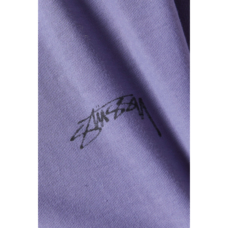 Stussy - Pigment Dyed T-shirt in Cotton Jersey Blue