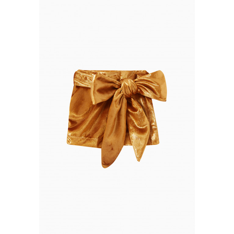 Caroline Bosmans - Velvet Bow Skirt in Polyester