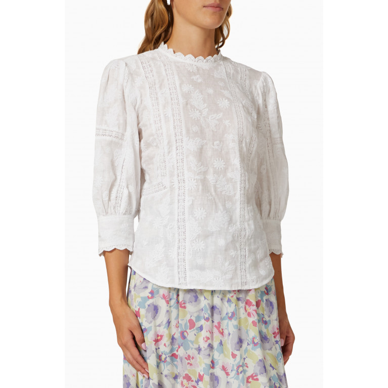 Polo Ralph Lauren - Gia Floral Embroidered Top