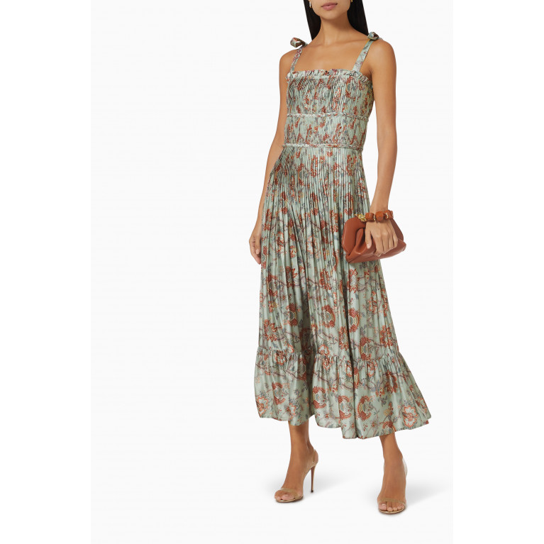 Polo Ralph Lauren - Floral-print Pleated Dress