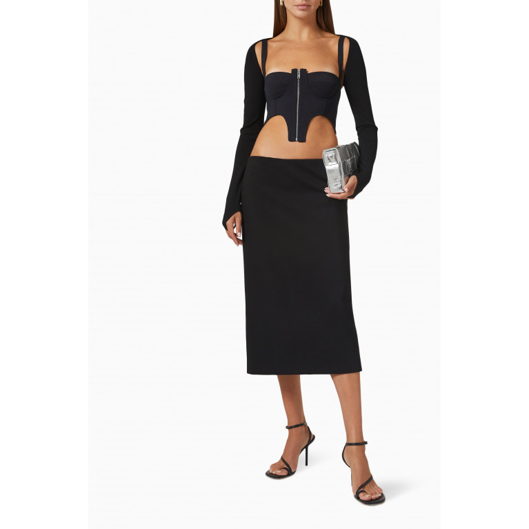 Dion Lee - Double Arch Bustier Top in Technical Cotton Blend