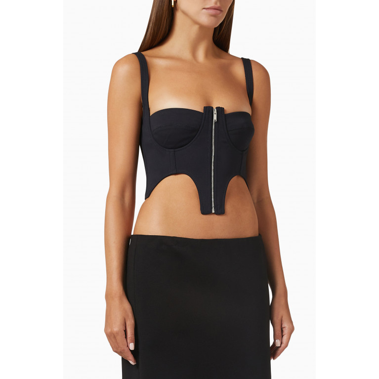 Dion Lee - Double Arch Bustier Top in Technical Cotton Blend