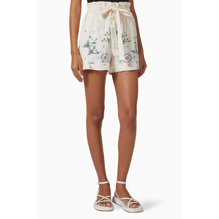 Fillyboo - I Am Lola Paperbag Shorts in Linen
