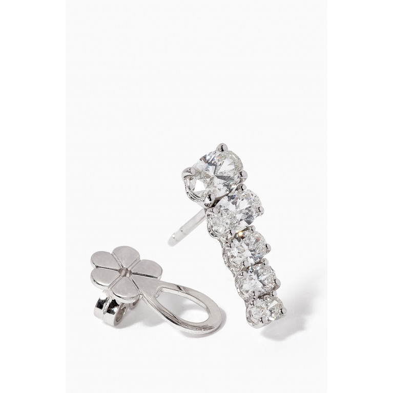 Maison H Jewels - Diamond Earrings in 18kt White Gold