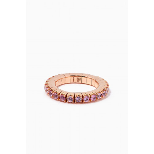Maison H Jewels - Sapphire Stretch Ring in 18kt Rose Gold Pink