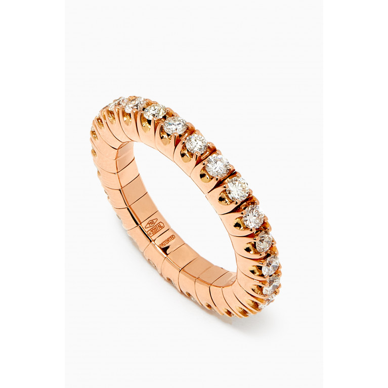 Maison H Jewels - Diamond Stretch Ring in 18kt Rose Gold White