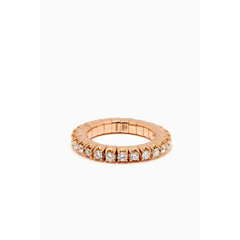 Maison H Jewels - Diamond Stretch Ring in 18kt Rose Gold White