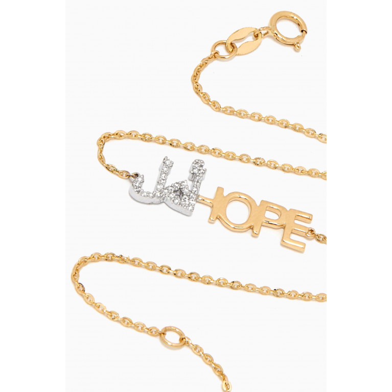 Damas - x Nadine Kanso Key Of Hope Diamond Bracelet in 18kt Gold