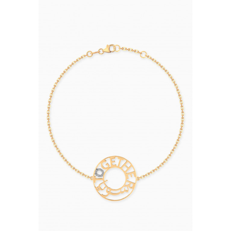 Damas - x Nadine Kanso Key Of Hope Together Diamond Bracelet in 18kt Gold