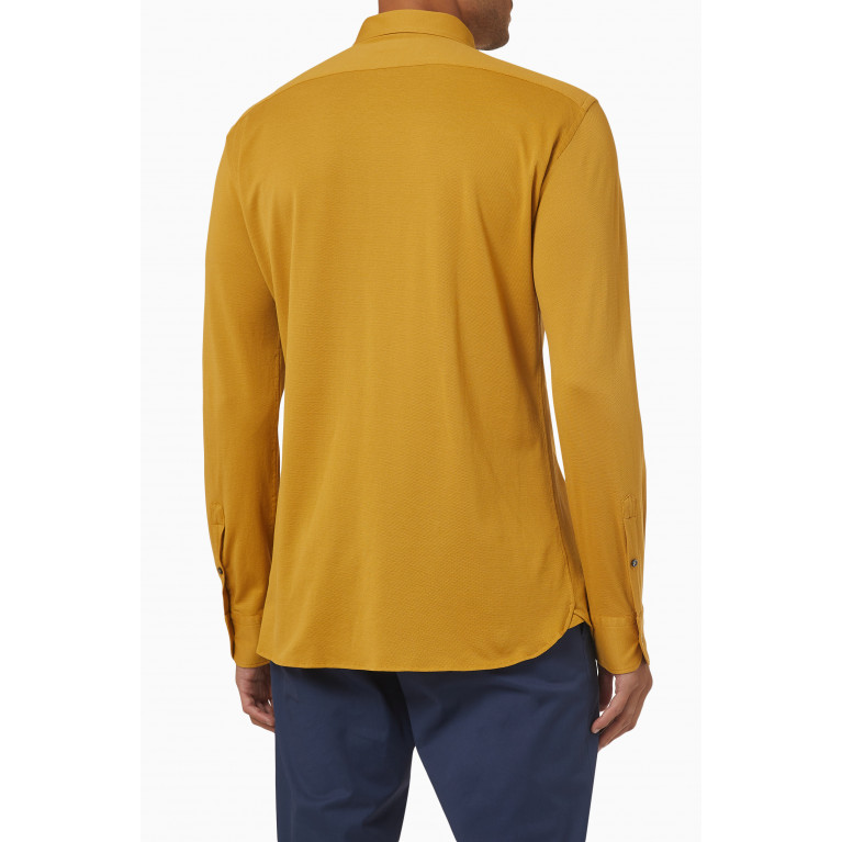 Zegna - Long Sleeve Shirt in Cotton Jersey