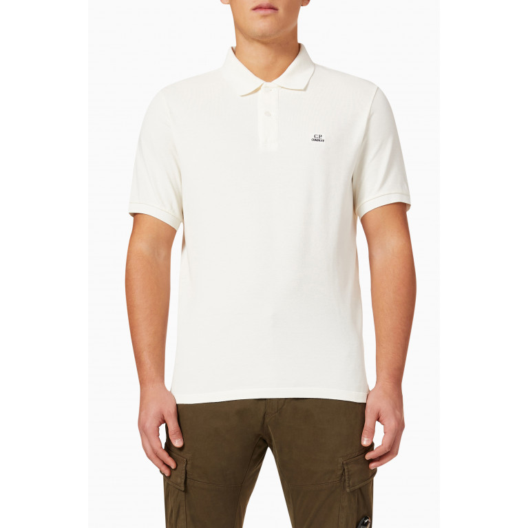 C.P. Company - Polo Shirt in Cotton Piqué Neutral
