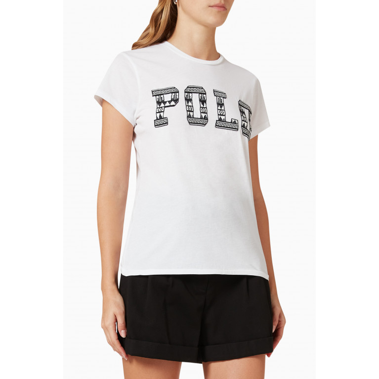 Polo Ralph Lauren - Embellished Logo T-shirt in Cotton