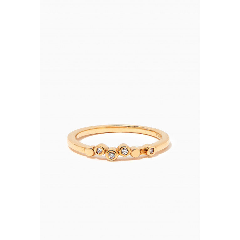 Damas - Stackable Diamond Ring in 18kt Yellow Gold Yellow