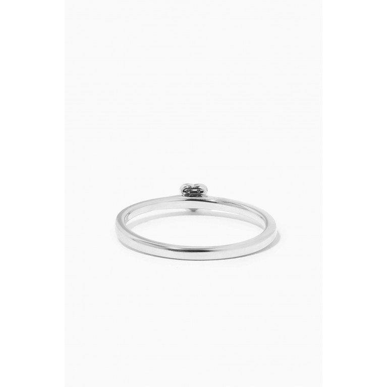 Damas - Stackable Heart Diamond Ring in 18kt White Gold White