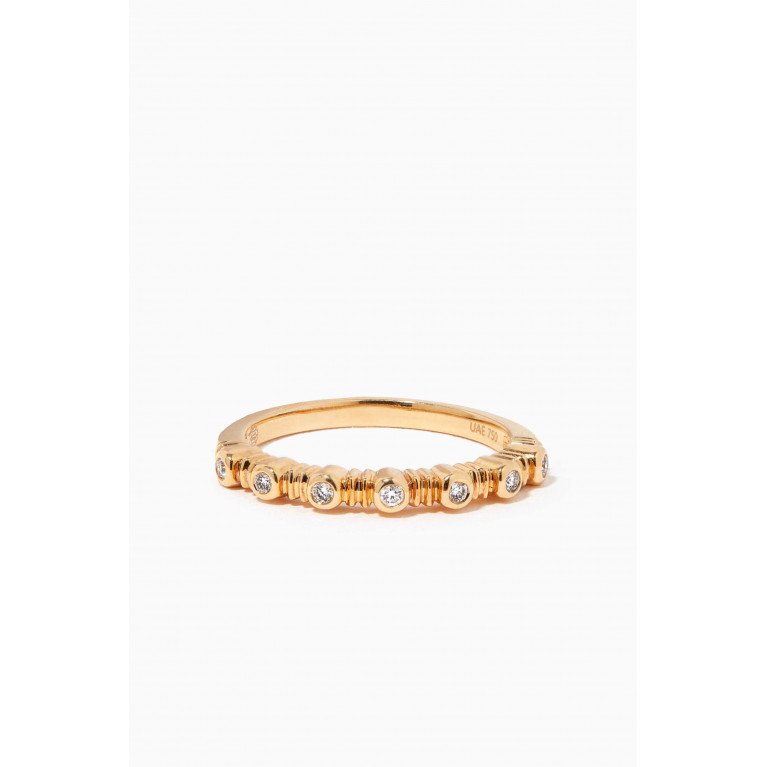 Damas - Stackable Diamond Ring in 18kt Yellow Gold Yellow