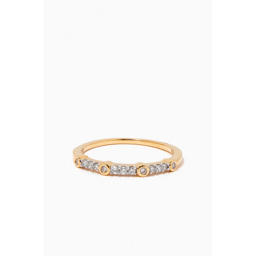 Damas - Stackable Diamond Ring in 18kt YellowGold Yellow