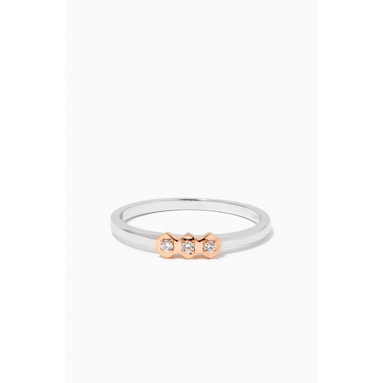 Damas - Stackable Diamond Ring in 18kt Gold