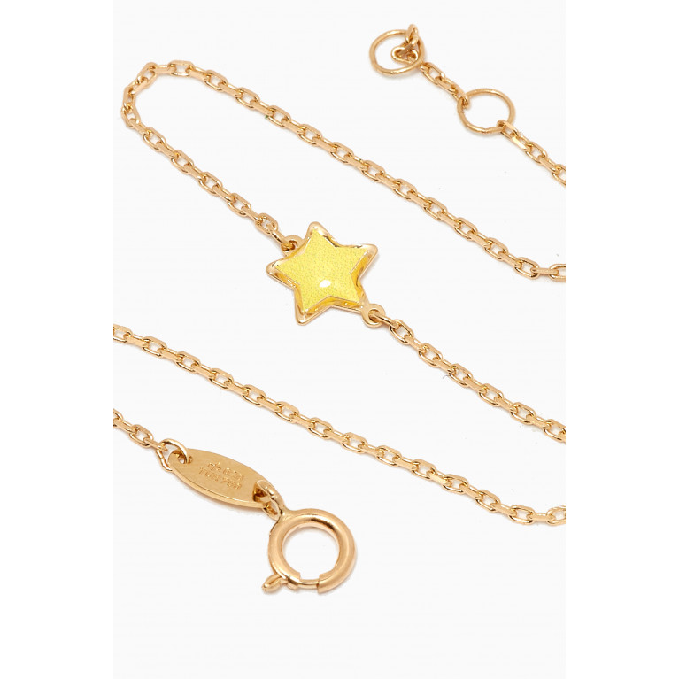 Damas - Lydia Tiny Star Enamel Bracelet in 18kt Yellow Gold