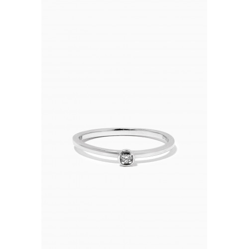 Damas - Stackable Diamond Ring in 18kt White Gold White