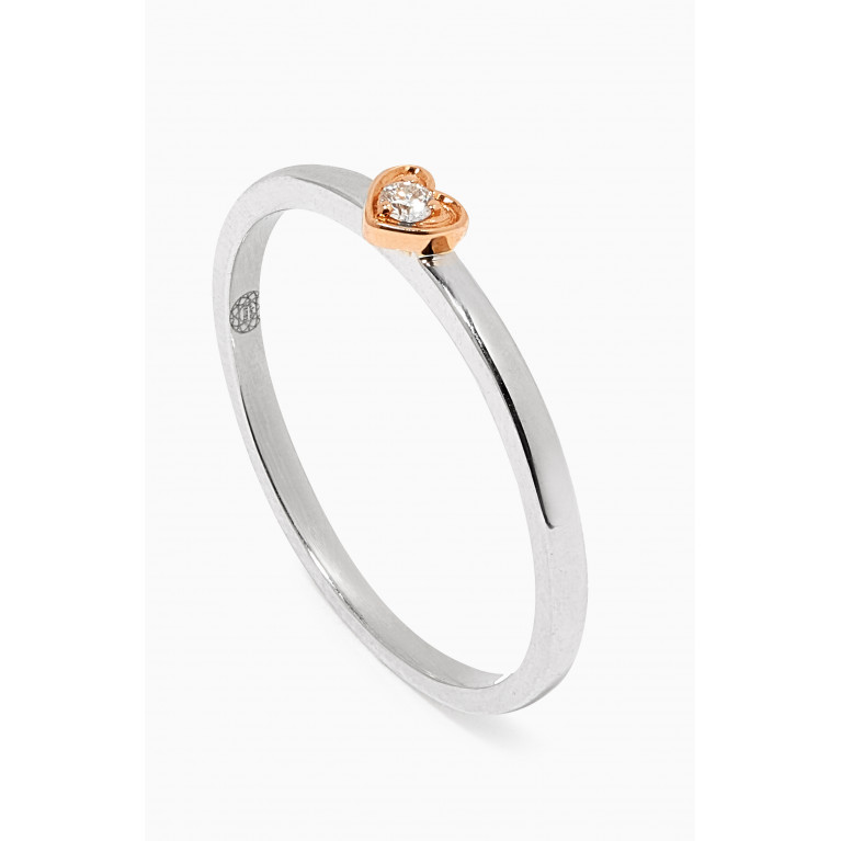 Damas - Stackable Heart Diamond Ring in 18kt Gold