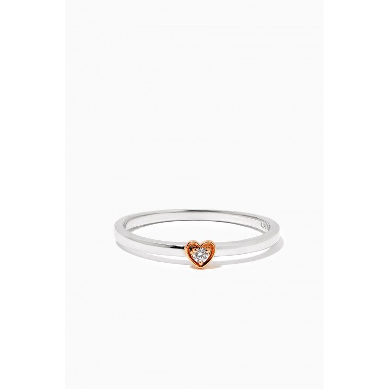 Damas - Stackable Heart Diamond Ring in 18kt Gold