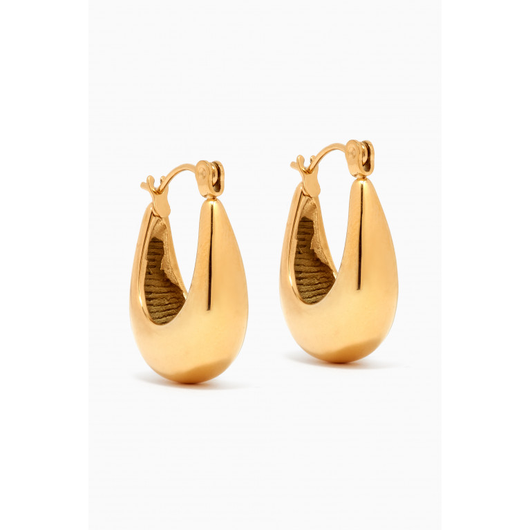 The Jewels Jar - Mia Moon Bucket Earrings in 18kt gold-plated Stainless Steel
