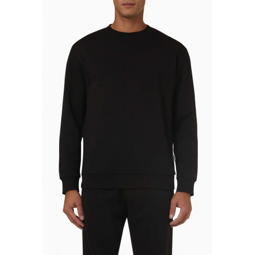 Selected Homme - Casual Sweatshirt in Organic Cotton Black